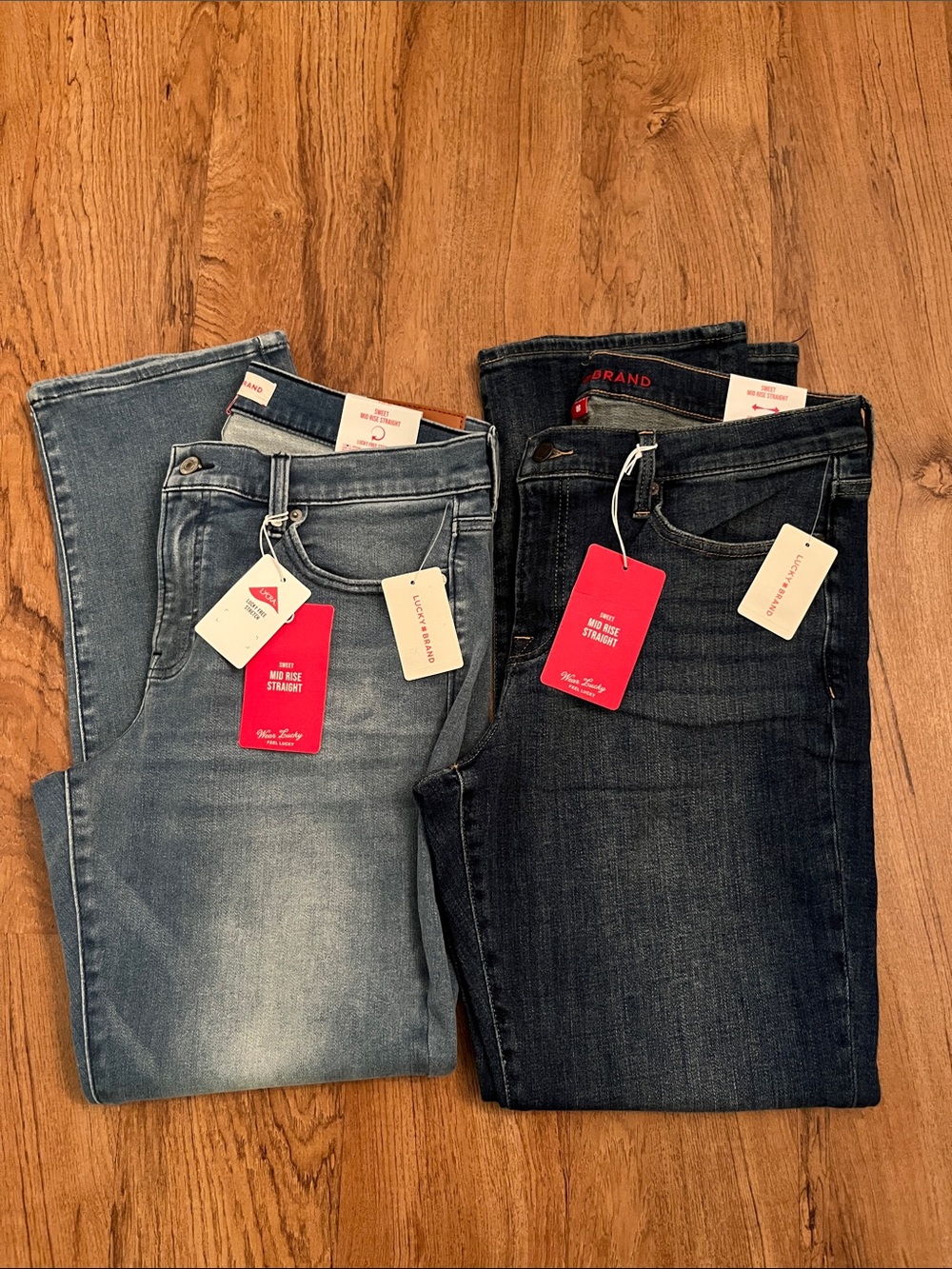 Bundle NWT Lucky Brand Sweet Straight Ankle Jeans